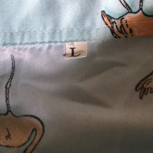 Men’s Shein slim fit flamingo button up shirt - Picture 3 of 3